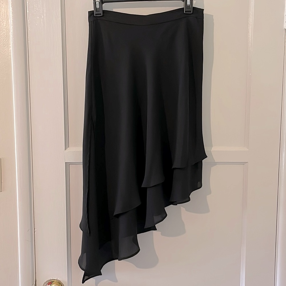 Zara women asymmetrical skirt in black size M